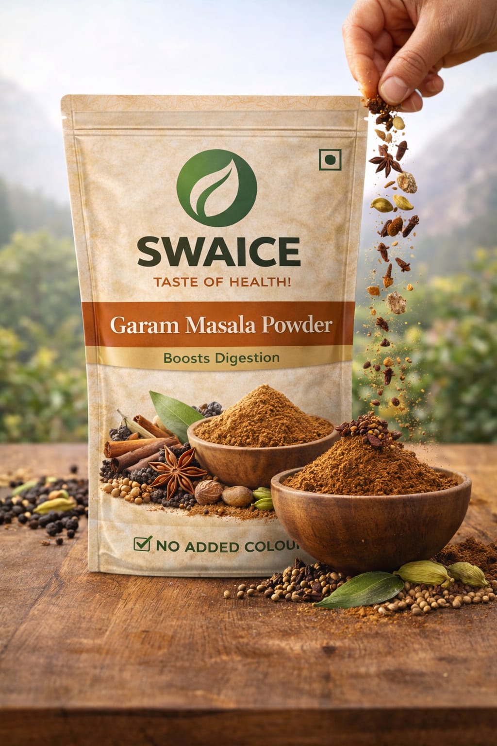 Swaice Garam Masala packaging