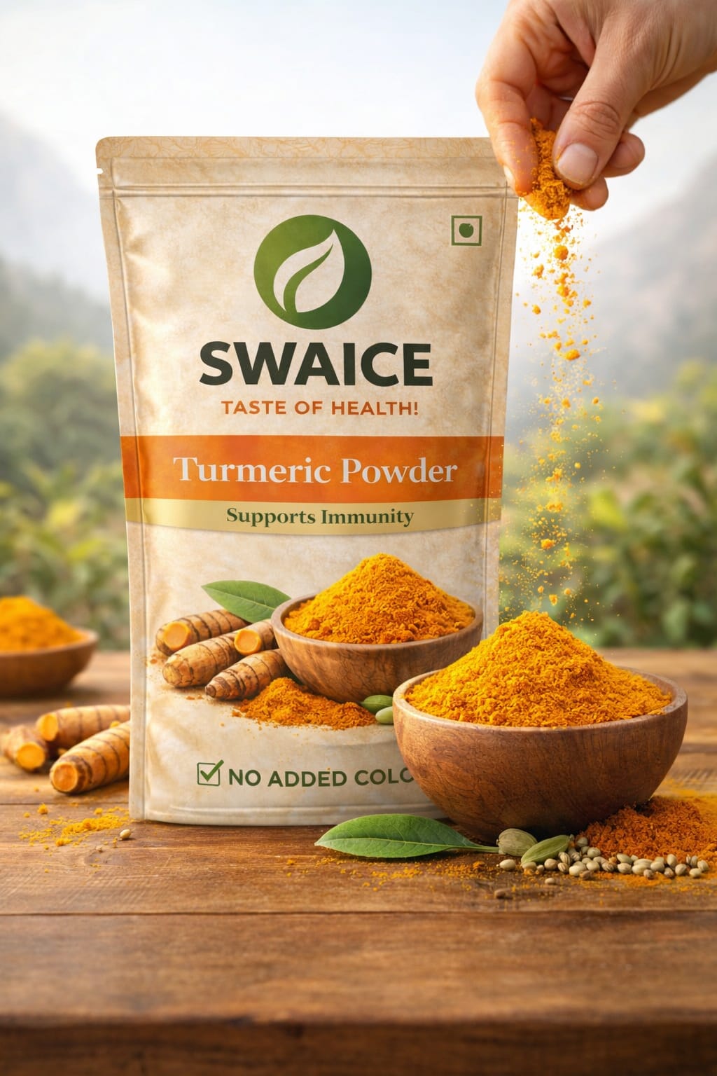 Swaice Turmeric Powder packaging